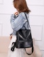 Fashion Black Pu Leather Backpack