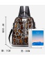 Fashion Blue Leopard Waterproof Sequined Oxford Backpack