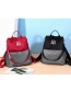 Fashion Red Oxford Cloth Contrast Embroidered Backpack