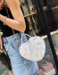 Fashion Pink Crossbody Chain Lace Embroidered Shoulder Tote