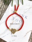 Fashion A Gold Copper Inlaid Zircon Rope Love Letter Bracelet