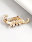 Fashion Kc Gold Alloy Drip Dinosaur Brooch