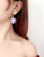 Fashion Blue Daisy Resin Earrings