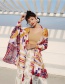 Fashion Color Cotton And Linen Printed Scarves