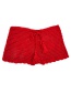 Fashion Red Lace-knit Boxer Short-sleeved Swim Trunks