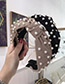 Fashion Pink Cloth Beaded Knotted Wide-brimmed Headband
