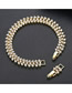 Fashion 18k Copper Inlaid Zirconium Bracelet