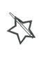 Fashion Black Five-pointed Star Alloy Geometry Hair Clip