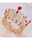 Fashion Gold Crystal Crown Full Circle Alloy Headband