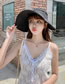 Fashion White Embroidered Letter Top Hat