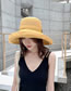 Fashion Single Layer Beige Oversized Double-sided Fisherman Hat