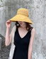 Fashion Single Layer Yellow Oversized Double-sided Fisherman Hat