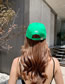 Fashion Green Letter Embroidered Baseball Cap