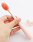 Fashion Pink Single Curved Moon Makeup Brush
