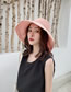 Fashion Pink Foldable Big Hat Sun Hat