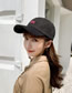 Fashion Black Red Embroidered Letter Baseball Cap