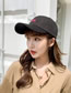 Fashion Black Red Embroidered Letter Baseball Cap