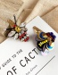 Fashion Color Alloy Felt Cloth Rhinestone Insect Hairpin