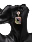 Fashion Light Color Diamond C-shaped Earrings