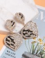 Fashion White Heart-shaped Diamond Stud Earrings