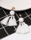 Fashion White Tassel Earrings