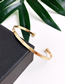 Fashion Gold Alloy Pentagram Bracelet Set