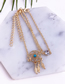 Fashion Gold Alloy Pentagram Bracelet Set