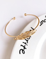 Fashion Gold Alloy Leaf Bracelet Set