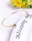 Fashion Gold Alloy Diamond Two Leaf Bracelet Set