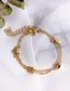 Fashion Rose Gold Alloy Wax Rope Earth Flower Bracelet Set