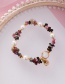 Fashion Color Natural Stone Crystal Shaped Irregular Shell Pearl Conch Bracelet