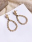 Fashion Gold Alloy Pearl Starfish Drop Earrings