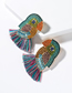 Fashion Red Diamond Acrylic Parrot Bird Earrings