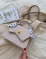 Fashion Khaki Hand Chain Single Shoulder Sliver Scarf Bag