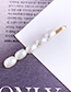Fashion Gold Alloy Shell Pearl Love Hairpin Earrings Set