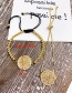 Fashion Gold Copper Inlaid Zircon Beaded Flower Bracelet