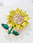 Fashion Sunflower Alloy Sunflower Brooch