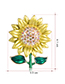 Fashion Sunflower Alloy Sunflower Brooch