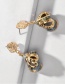 Fashion Gold Natural Gilt Edge Conch Alloy Earrings