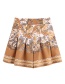 Fashion Khaki Blended Shorts