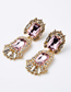 Fashion Pink Multi-layer Acrylic Diamond Earrings