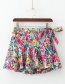 Fashion Color Printed Short Skirt