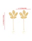 Fashion Gold Alloy Pearl Flower Earrings
