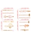 Fashion Golden Conch Alloy Pearl Starfish Shell Hair Clips Three-piece Set