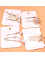 Fashion Golden Pearl Two-piece Alloy Imitation Pearl Hairpin Set