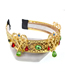 Fashion Gold Hollow Key Wide-brimmed Headband