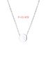 Fashion Rose Gold Round Stainless Steel Necklace