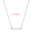 Fashion Steel Color Geometric Rectangular Stainless Steel Necklace