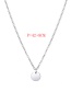 Fashion Steel Color Stainless Steel Round Necklace