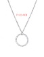 Fashion Steel Color Round Stainless Steel Necklace